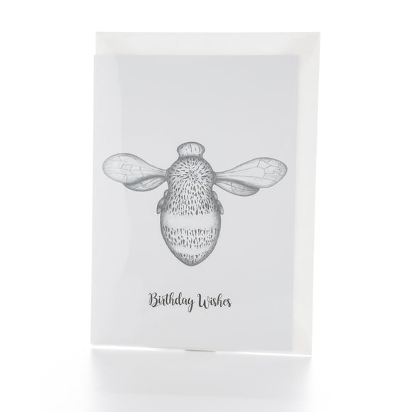 Bee Greetings Card - Birthday Wishes
