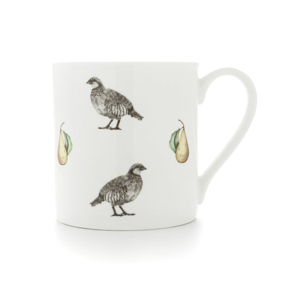 Partridge & Golden Pear Repeat Mug - Size options available